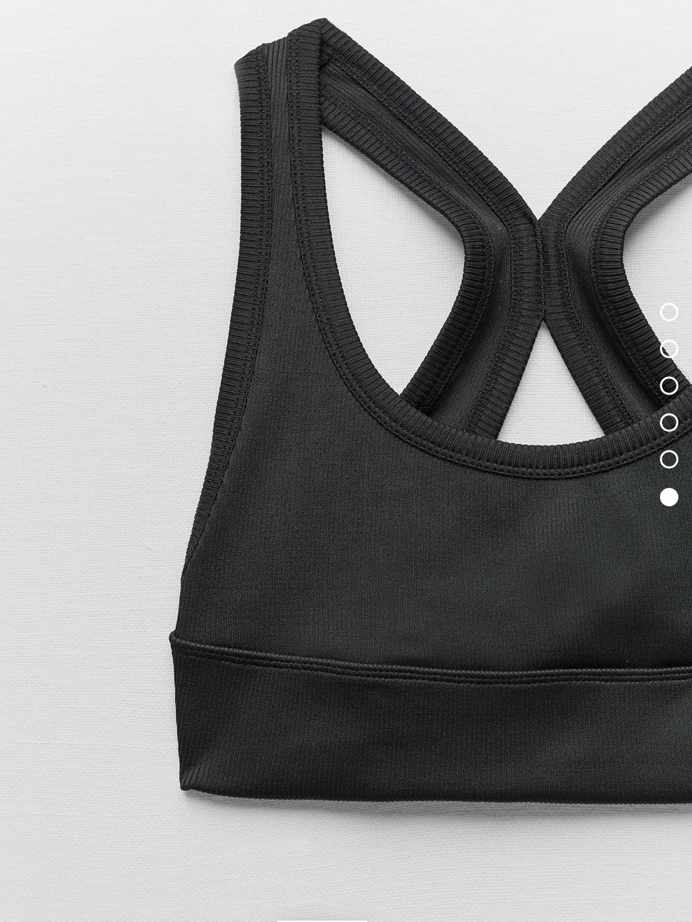 Zara Ribbed Black Crop Top - NWT